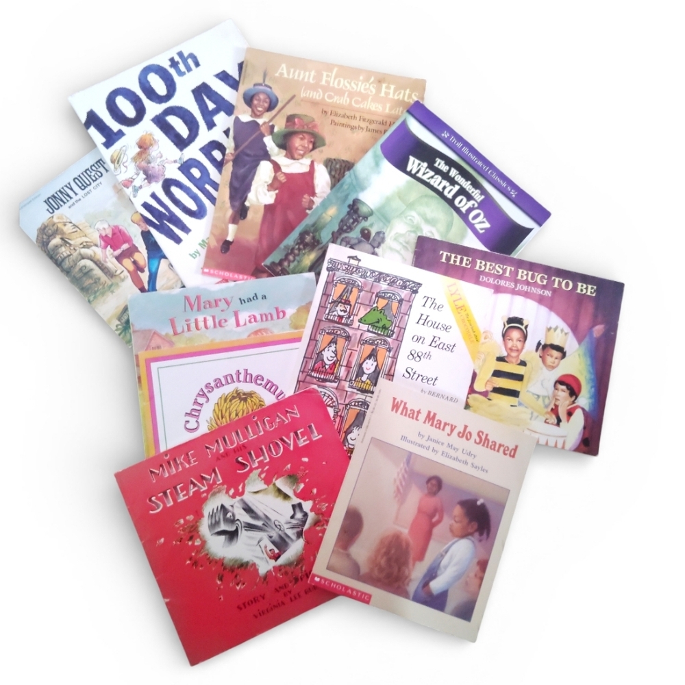 Collection Of 10 Kids Soft Cover Story Books Vintage Stories